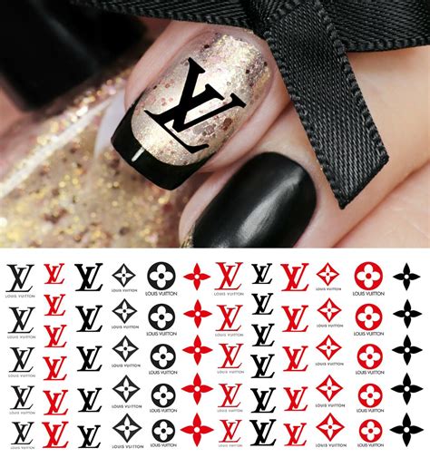 louis vuitton nails stickers|louis vuitton nail stencil.